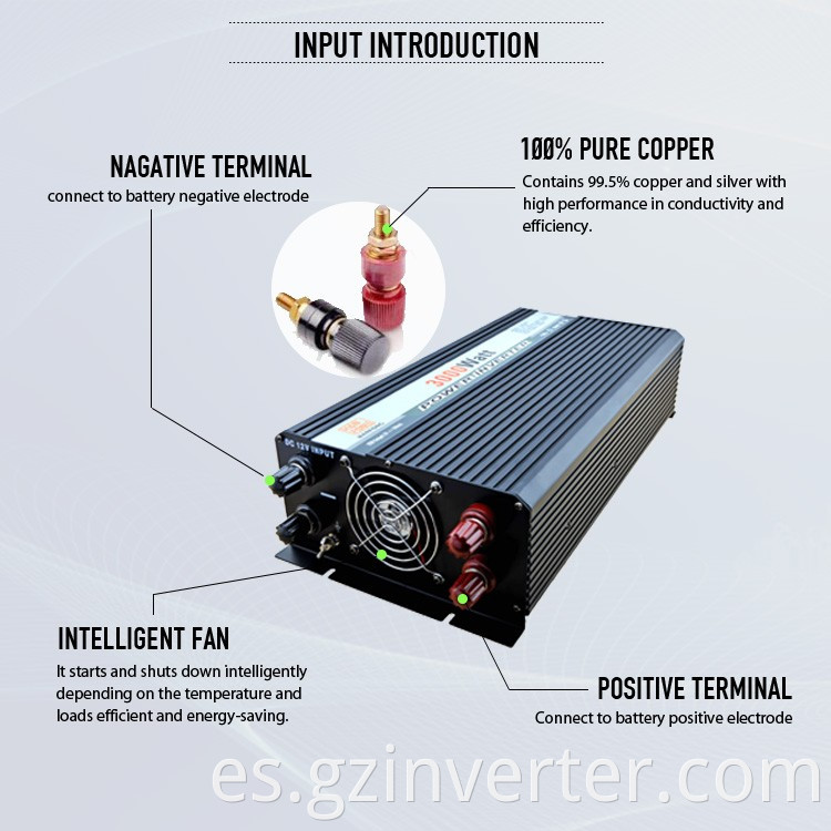 Inverter CC de 3000W 12V, Inverter DC AC PCB 3000W Invertor